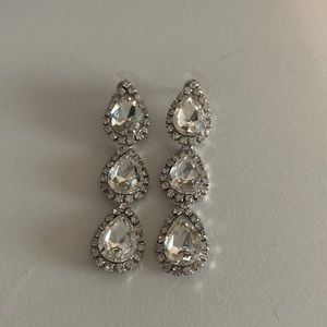 Silver Drop Dangle Earrings